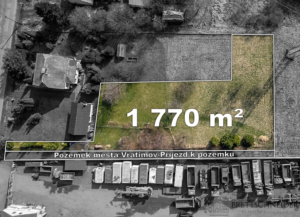 Prodej stavebního pozemku 1770 m²